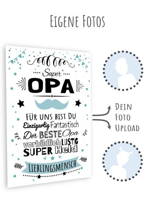 Meilensteintafel Chalkboard Super Opa Geschenk Bester Opa Vatertag Personalisiert11