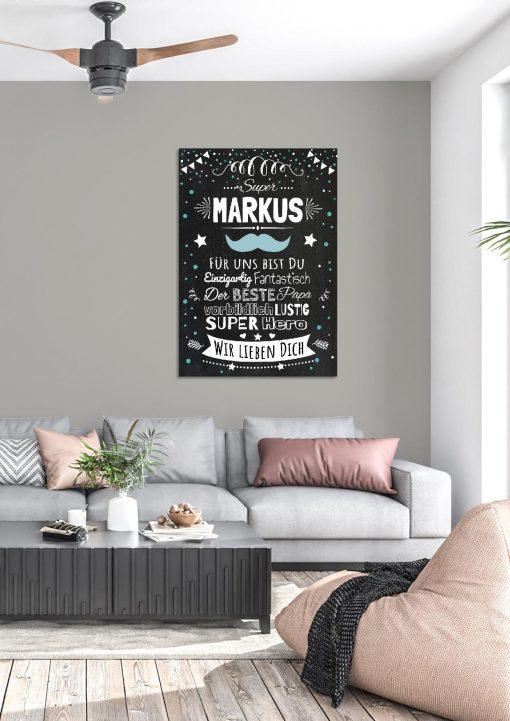 Meilensteintafel Chalkboard Super Papa Geschenk Beste Dad Vatertag Personalisiert03