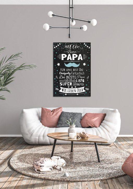 Meilensteintafel Chalkboard Super Papa Geschenk Beste Dad Vatertag Personalisiert04