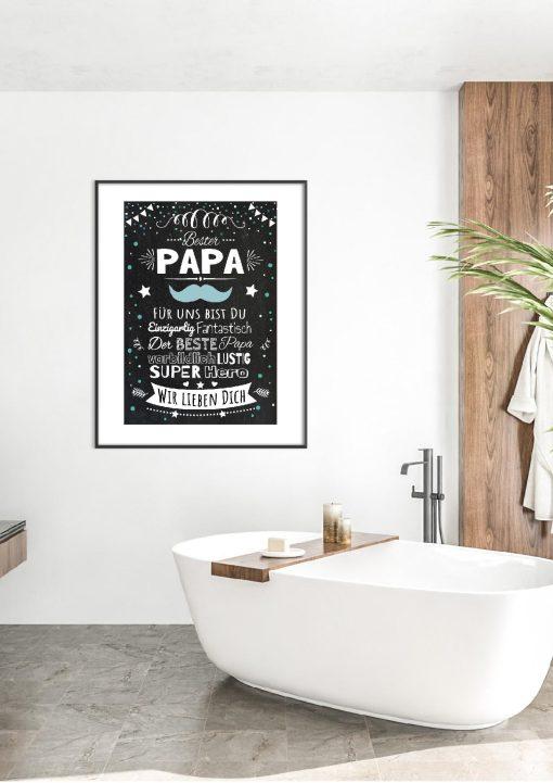 Meilensteintafel Chalkboard Super Papa Geschenk Beste Dad Vatertag Personalisiert05