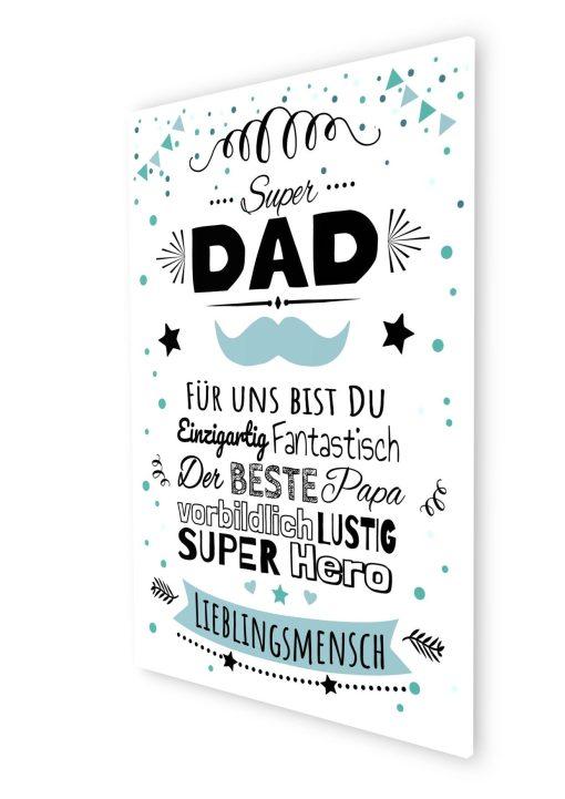 Meilensteintafel Chalkboard Super Papa Geschenk Beste Dad Vatertag Personalisiert07