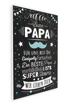 Meilensteintafel Chalkboard Super Papa Geschenk Beste Dad Vatertag Personalisiert08