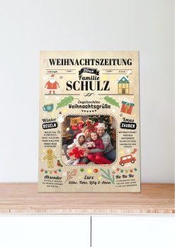 Meilensteintafel Weihnachtszeitung Personalisiert Geschenk Weihnachtskarte Selbst Gestalten Foto Gruß Brief Freunde Kollegen Familie 1 106