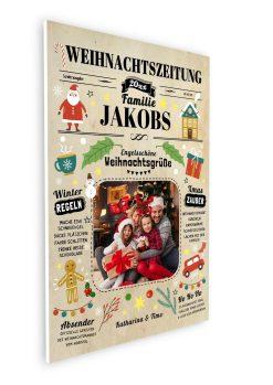 Meilensteintafel Weihnachtszeitung Personalisiert Geschenk Weihnachtskarte Selbst Gestalten Foto Gruß Brief Freunde Kollegen Familie 1 108