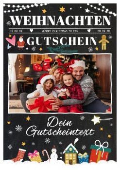 Meilensteintafel Chalkboard Geschenk Weihnachten Gutschein Vorlage Personalisiert Chalk Foto Mann Frau Kind 3