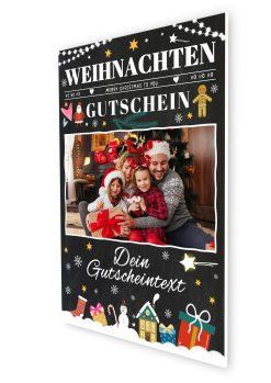 Meilensteintafel Chalkboard Geschenk Weihnachten Gutschein Vorlage Personalisiert Chalk Foto Mann Frau Kind07