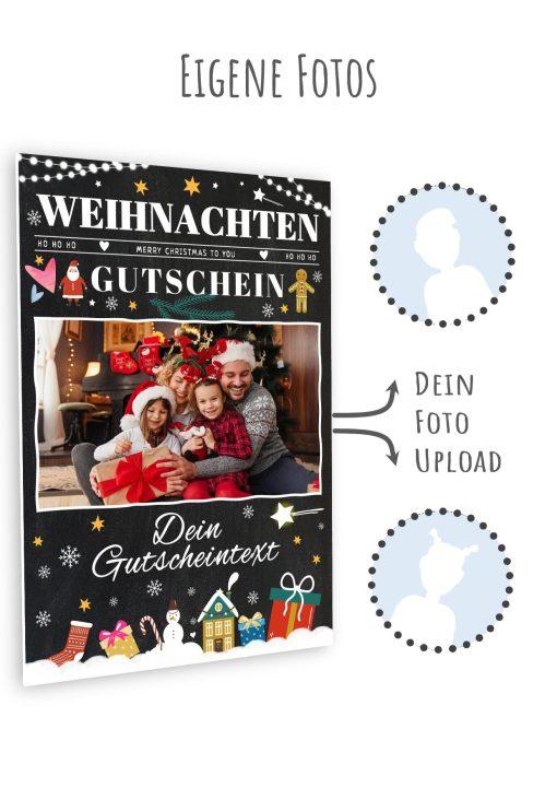 Meilensteintafel Chalkboard Geschenk Weihnachten Gutschein Vorlage Personalisiert Chalk Foto Mann Frau Kind11