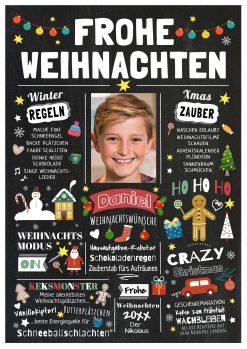 Meilensteintafel Chalkboard Geschenk Weihnachten Personalisiert Kinder Nikolaus Weihnachtszeit Mädchen Junge Weihnachtstafel 4 (2)