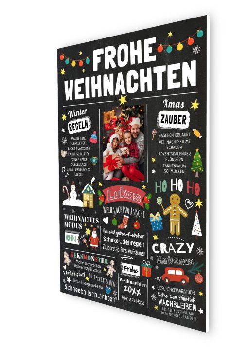 Meilensteintafel Chalkboard Geschenk Weihnachten Personalisiert Kinder Nikolaus Weihnachtszeit Mädchen Junge Weihnachtstafel06