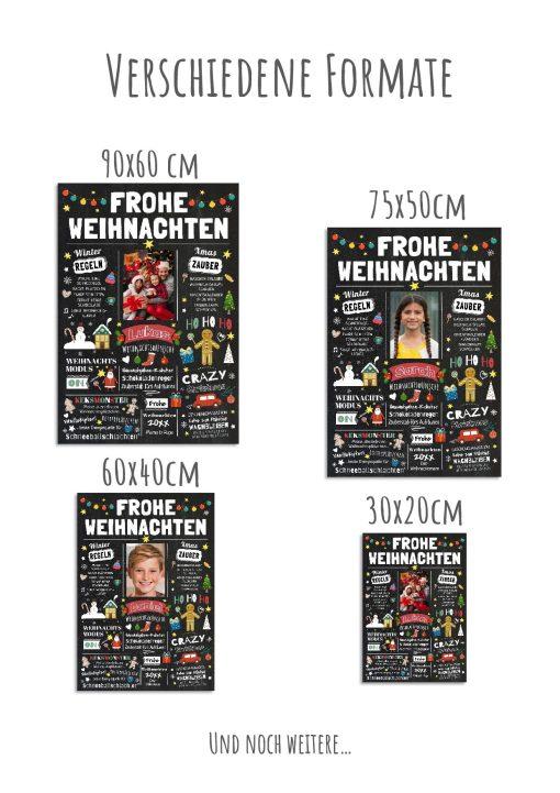 Meilensteintafel Chalkboard Geschenk Weihnachten Personalisiert Kinder Nikolaus Weihnachtszeit Mädchen Junge Weihnachtstafel11