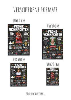 Meilensteintafel Chalkboard Geschenk Weihnachten Personalisiert Mann Frau Nikolaus Weihnachtszeit Weihnachtstafel12