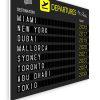 Geschenk Piloten Flughafen Abflugtafel Departure Board Reise Erinnerung Weltenbummler Personalisiert Aviation Luftfahrt Meilensteintafel 3lc 0 (3)