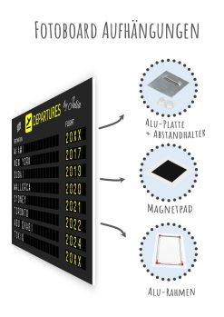 Geschenk Piloten Flughafen Abflugtafel Departure Board Reise Erinnerung Weltenbummler Personalisiert Aviation Luftfahrt Meilensteintafel 3lc 0 (5)