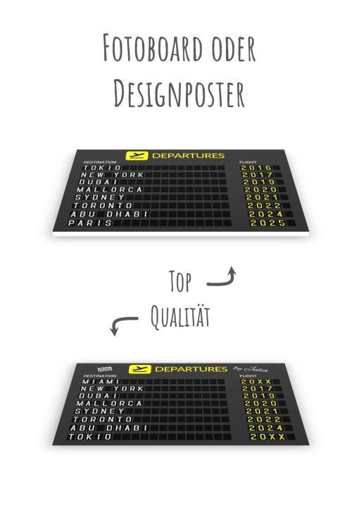 Geschenk Piloten Flughafen Abflugtafel Departure Board Reise Erinnerung Weltenbummler Personalisiert Aviation Luftfahrt Meilensteintafel 3lc 0 (8)