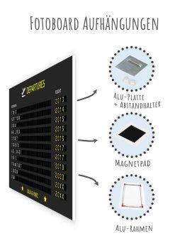 Geschenk Piloten Flughafen Abflugtafel Departure Board Reise Erinnerung Weltenbummler Personalisiert Aviation Luftfahrt Meilensteintafel Vielflieger 54