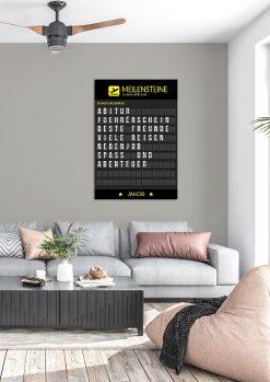 Meilensteintafel Chalkboard Geschenk 20. Geburtstag Departure Board Flughafen Abflugtafel Personalisiert Weltenbummler Aviation Mann Frau Flugfan03