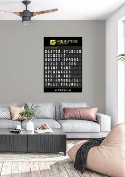 Meilensteintafel Chalkboard Geschenk 30. Geburtstag Departure Board Flughafen Abflugtafel Personalisiert Weltenbummler Aviation Mann Frau Flugfan03