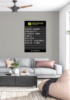 Meilensteintafel Chalkboard Geschenk 60. Geburtstag Departure Board Flughafen Abflugtafel Personalisiert Weltenbummler Aviation Mann Frau Flugfan03