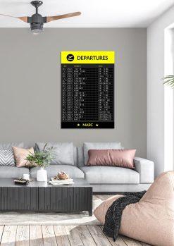 Meilensteintafel Chalkboard Departure Board Flughafen Abflugtafel Geschenk Personalisiert Vielflieger Aviation Weltenbummler Jetsetter03