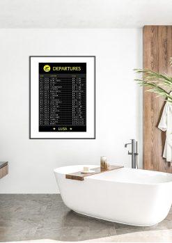 Meilensteintafel Chalkboard Departure Board Flughafen Abflugtafel Geschenk Personalisiert Vielflieger Aviation Weltenbummler Jetsetter05