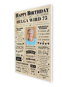 Meilensteintafel Chalkboard Geschenk 70. Geburtstag Zeitung Geburtstagsposter Jahrgangsposter Personalisiert Frau Mann Happy Birthday07