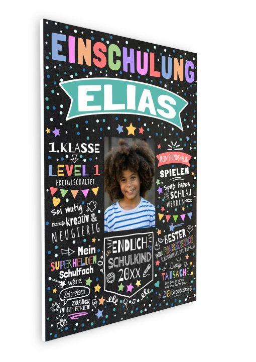 Meilensteintafel Chalkboard Geschenk Zur Einschulung Personalisiert Einschulungsposter Schulanfang Junge Mädchen Level 1 0007