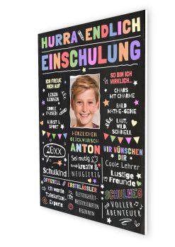 Meilensteintafel Chalkboard Geschenk Zur Einschulung Einschulungstafel Schulanfang Personalisiert Junge Mädchen Schulspaß 407