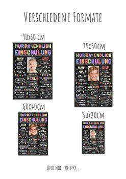 Meilensteintafel Chalkboard Geschenk Zur Einschulung Einschulungstafel Schulanfang Personalisiert Junge Mädchen Schulspaß 412